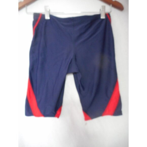 Tyr Durafast Men's Swimsuit Red Blue Sz 32 - Picture 4 of 4